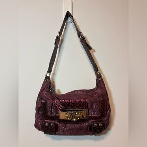 Burgundy Guess bag